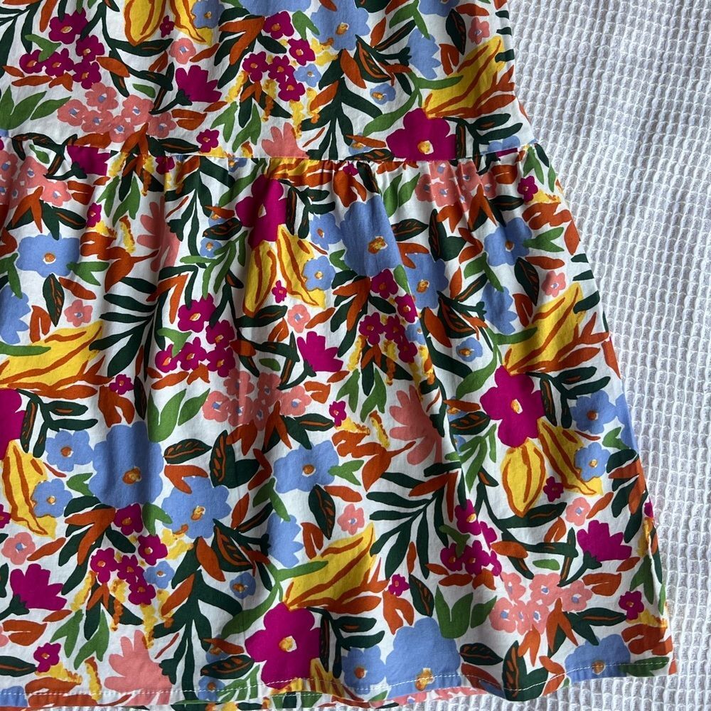 ELOQUII Elements Multicolor Tiered Floral  Summer Vacation Easy Dress Sz 22 - Picture 6 of 13